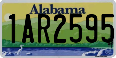 AL license plate 1AR2595