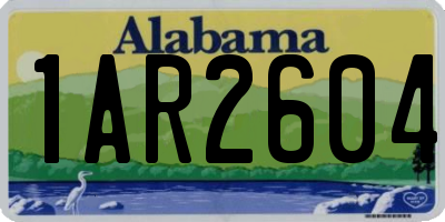 AL license plate 1AR2604