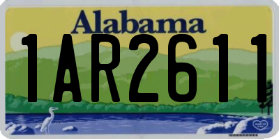 AL license plate 1AR2611