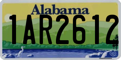 AL license plate 1AR2612