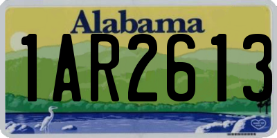 AL license plate 1AR2613