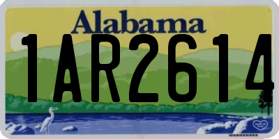 AL license plate 1AR2614