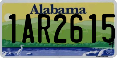 AL license plate 1AR2615