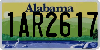 AL license plate 1AR2617