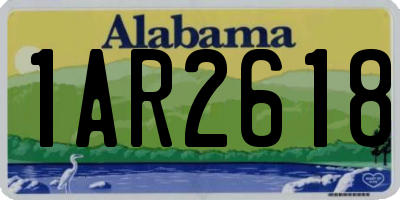 AL license plate 1AR2618