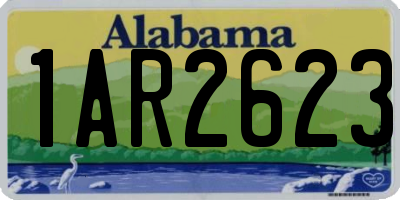 AL license plate 1AR2623