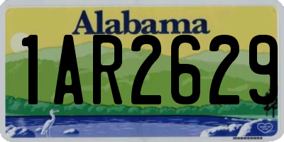 AL license plate 1AR2629