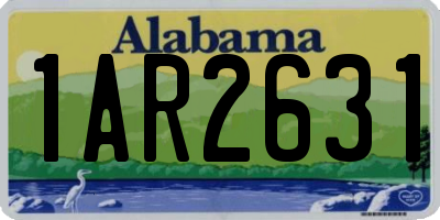 AL license plate 1AR2631
