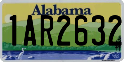 AL license plate 1AR2632