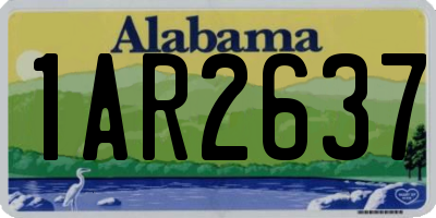 AL license plate 1AR2637