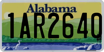 AL license plate 1AR2640