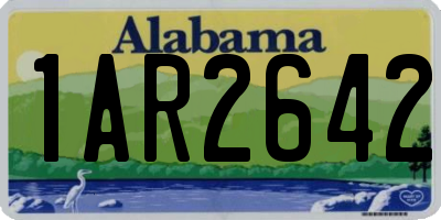 AL license plate 1AR2642