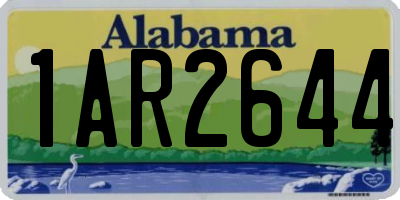 AL license plate 1AR2644