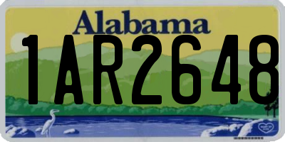 AL license plate 1AR2648