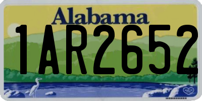 AL license plate 1AR2652