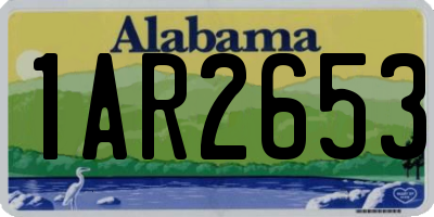 AL license plate 1AR2653