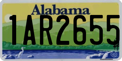 AL license plate 1AR2655