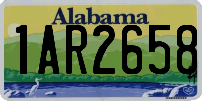 AL license plate 1AR2658