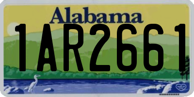 AL license plate 1AR2661