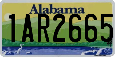 AL license plate 1AR2665