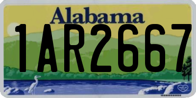AL license plate 1AR2667