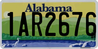 AL license plate 1AR2676