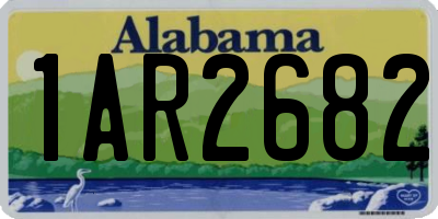 AL license plate 1AR2682