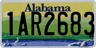 AL license plate 1AR2683