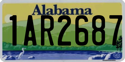 AL license plate 1AR2687