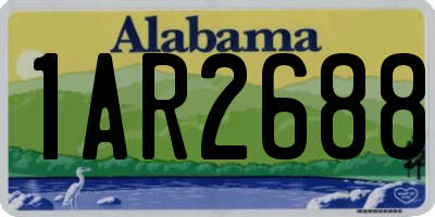 AL license plate 1AR2688