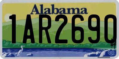 AL license plate 1AR2690