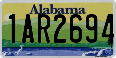 AL license plate 1AR2694