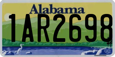 AL license plate 1AR2698