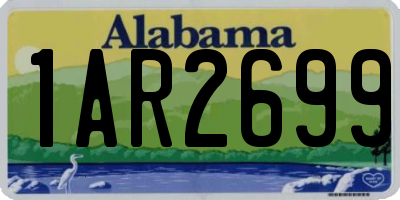 AL license plate 1AR2699