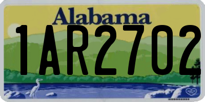 AL license plate 1AR2702