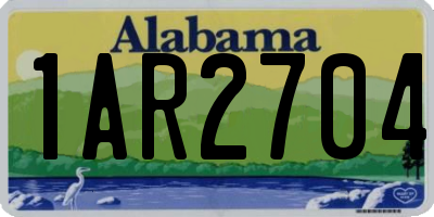 AL license plate 1AR2704