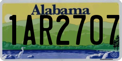 AL license plate 1AR2707