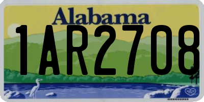 AL license plate 1AR2708