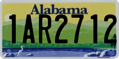AL license plate 1AR2712