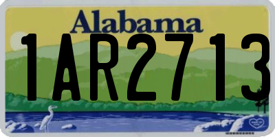 AL license plate 1AR2713