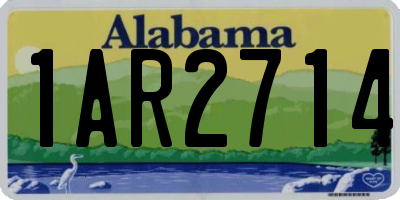 AL license plate 1AR2714