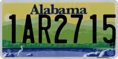 AL license plate 1AR2715