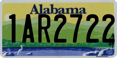 AL license plate 1AR2722
