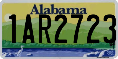 AL license plate 1AR2723