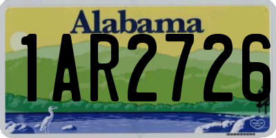 AL license plate 1AR2726
