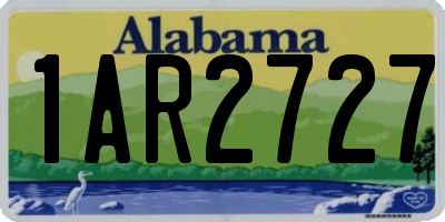 AL license plate 1AR2727