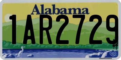 AL license plate 1AR2729