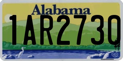 AL license plate 1AR2730