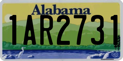 AL license plate 1AR2731