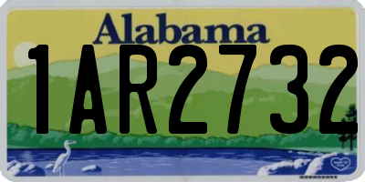 AL license plate 1AR2732